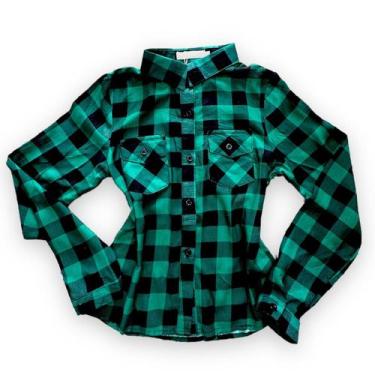 Imagem de Camisa Xadrez Infantil Menina Manga Longa Festa Junina - Anj Modas, Ve