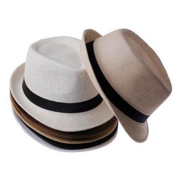 Imagem de 5 Pcs Chapeu Unissex Palha Malandrinho Panama - Mrvendas, 58cm, Variad