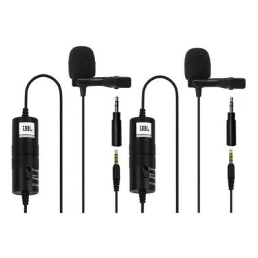 Imagem de Kit 2 Microfones de Lapela JBL CSLM20B Bateria - Preto - Kit de Produt