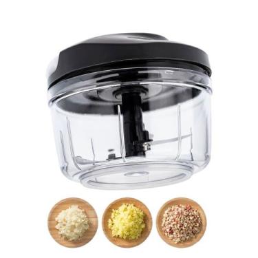 Imagem de Processador De Alimentos Manual 3 Laminas 500Ml Preto - Desert Ecom
