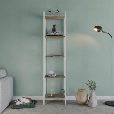 Imagem de Estante para Livros Industrial Aço Multiuso 5 Prateleiras 187cmx45cm A