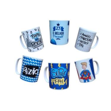 Imagem de Caneca Dia dos Pais 350ml Café Chá Presente Divertido Fofo - MultiA