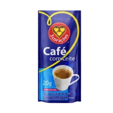 Imagem de Café com Leite 3 Corações 20g - 25 Sachês - 3 Coracoes