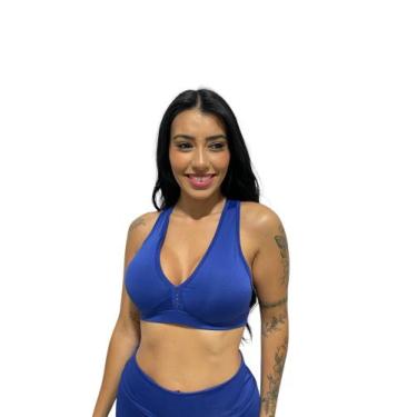Imagem de Top nadador sem bojo feminino TB moda fitness academia e ginástica, Bi