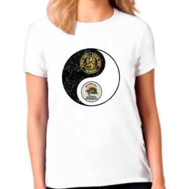Imagem de Camiseta Feminina Branca Cobra Kai 01 - DESIGN CAMISETAS, Branco, G