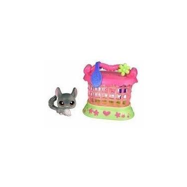 Imagem de Hasbro Littlest Pet Shop Chinchila com gaiola