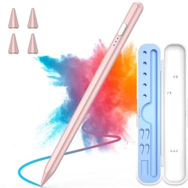 Imagem de Caneta Stylus para iPad, iPad Pencil com rejeição de palma, caneta iPad compatível com iPad 10ª/9ª ª 6ª geração, iPad Pro 11 e 12.9 2018-2023, iPad Air 5/4/3ª geração, iPad Mini 5/6ª Apple, ouro rosa