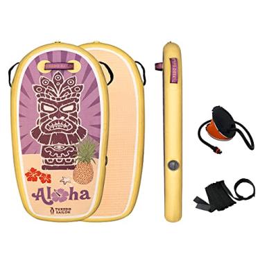 Imagem de Tuxedo Sailor Bodyboard inflável – Prancha de surf infantil para praia – Prancha de PVC ultraleve para praia e piscina, com alças de pulso, dobrável, surfe perfeito para adolescentes e adultos