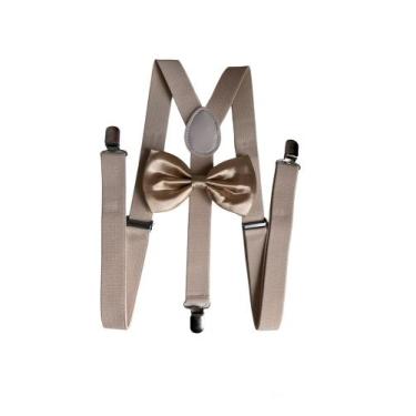 Imagem de 5 Kits Suspensório + Gravata Borboleta Adulto E Infantil K:244/247 - S