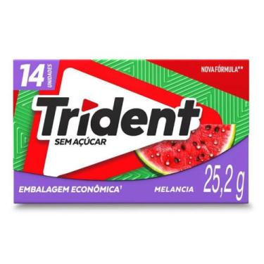 Imagem de Chiclete Trident Melancia 14 Unidades Leve Mais por Menos, 14 unidades