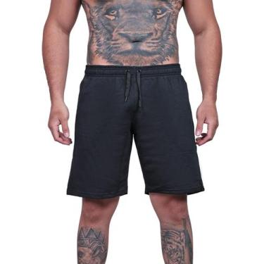 Imagem de Bermuda Moletinho Masculina - TechMalhas, Preto, M