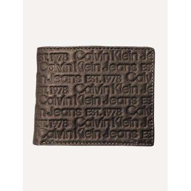 Imagem de Carteira Calvin Klein Jeans Masculino Couro CKJ Est 1978 Full Marrom, 