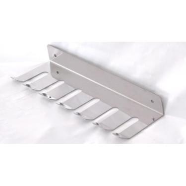 Imagem de Porta espeto de parede em inox para 6 espetos - Plenitude