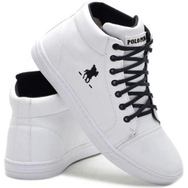 Imagem de Tênis Sapatênis Masculino Polo Plus Casual Cano Baixo Macio, Branco, 4