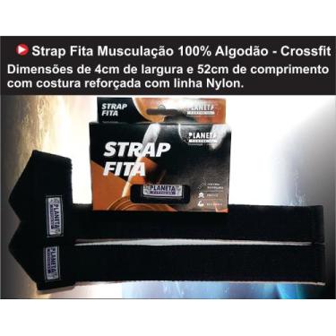 Imagem de Strap Fita Musculação 100% Algodão Exercício Funcional - planeta fitne
