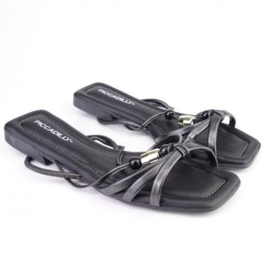 Imagem de Sandália Rasteira Piccadilly 427011, Preto, 36