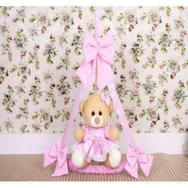 Imagem de Enfeite de porta maternidade urso vestido com lese - CKD CONFECCOES, P