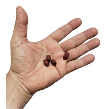 Imagem de Ponteira De Madeira Conta Continha Semente Pintada C/50 Unidades - Mad