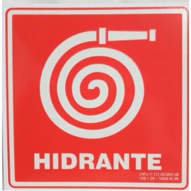 Imagem de Placa de sinalização de Hidrante - Sinalplast  