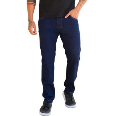Imagem de Calça Masculina Jeans Preta Básica E Confortável Tradicional - Mitchel