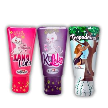 Imagem de Kit Xana Loka Gel Excitante + Ku Loko Treme e Gela + Trepadeira - Sex Shop Sexual