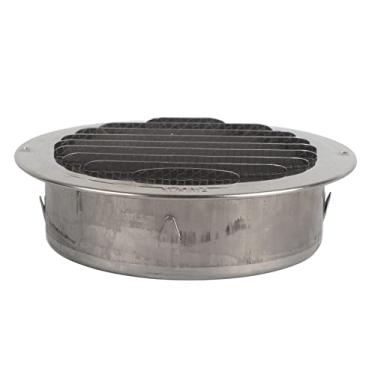Imagem de Tampa de Chuva de Aço Inoxidável Akozon 304 para Ventilação de Parede, Exaustor de Exaustão Resistente, Tamanhos de 100 Mm a 160 Mm, Tampa de Ventilação de Fumaça de óleo para