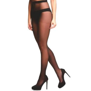 Imagem de Kit C/3 Meia Calça Trifil Clássica Europeu Fio 20 (W06308), Preto, EG