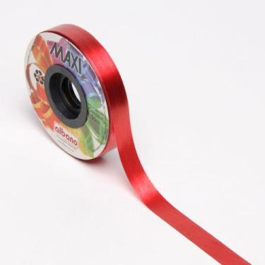 Imagem de Rolo de Fita Decorativa Para Presente 16mm x 50m - AAZ, Vermelho