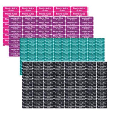 Imagem de 140 Etiquetas Escolares Personalizado Vinil  LÁPIS PEQUENAS - Tectoner