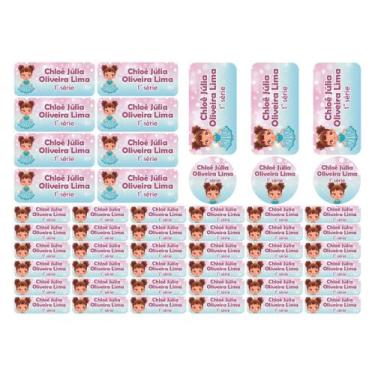 Imagem de 50 Etiquetas Escolares Personalizado Vinil Princesa - Tectoner, PRINCE