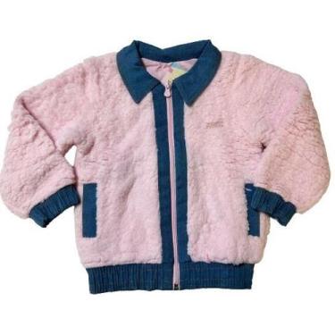 Imagem de Casaco Jaqueta Luxo Menina Dupla Pelo Inverno Forrada B8953 - Lessa Ki