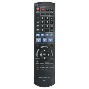 Imagem de Controle remoto substituído EUR7659T60 adequado para gravador de DVD Panasonic DVDR DMR-EZ37VP DMR-EZ37VS DMR-EZ47V EZ37VK DMR-EZ37V