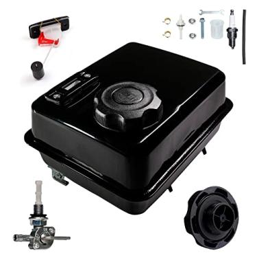 Imagem de JMCHstore Tanque De Combustível De Gás 4L Com Medidor De Combustível E Petcock Para Motor Predator 212 Hemi Ghost, Coleman Ct200U Bt200X 196Cc Mini Bike, Baja Massimo Warrior Mb200, Peças De Kart 200C