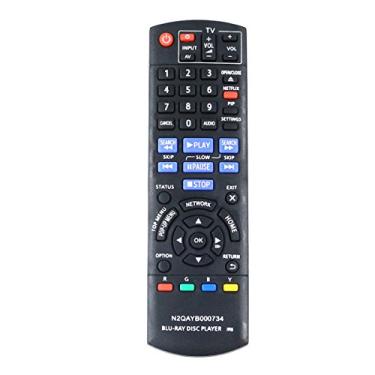 Imagem de Novo controle remoto N2QAYB000734 serve para DVD Player Panasonic Blu-ray DVD XDMP-BD871 DMP-BD875 DMP-DB87P-K DMP-BD87-K DMP-BDT87 DMP-DBS100 DMP-BD77 DMP-BD87K DMP-BDMP-BD871 DMP-BDMP-BDD875 DMP-DB87K DMP-DMP-DMP-DMP-DB87K