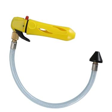 Imagem de Pistola de Drenagem Rosqueada, Limpador de Pistola de Drenagem de Cartucho de CO2 Versátil e Eficiente Com Mangueira Flexível para Kit Abridor de Transmissor de Linha de (Amarelo)