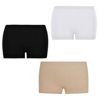 Imagem de Kit 3 Calcinhas Lupo Loba Boxer Sortidas, Sortida, G