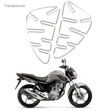 Imagem de Protetor Tanque Adesivo em 3d Lateral Moto preto - Cobra Motoparts, Tr