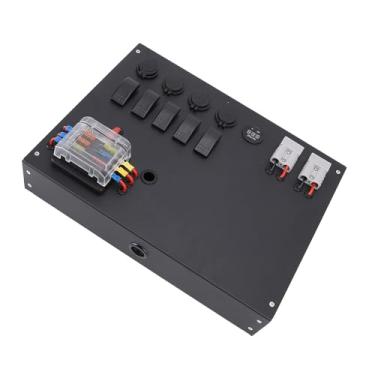 Imagem de Caixa de Controle de Bateria de Acampamento de 24V DC12V 24V Com Chave de Charuto de Charuto Voltímetro Connector de Saída USB de Saída para Picapes de RV de Carro 4WD