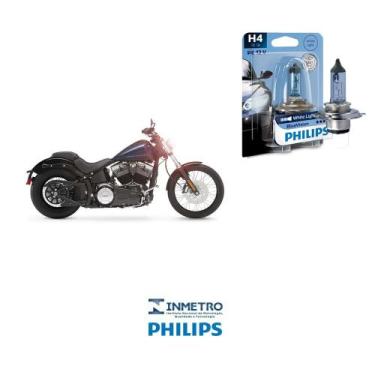 Imagem de Lâmpada Philips BlueVision H4 p/ HARLEY Blackline FXS