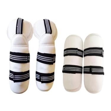 Imagem de menolana Taekwondo Guard Proteção Equipamento espessado Proteção de guarda acolchoada para artes Muay thai adultos crianças homens homens homens, Protetores de pernas e braços S