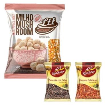 Imagem de Milho de Pipoca Mushroom 1kg Especial Combo Ganhe 2 Temperos - lttalim