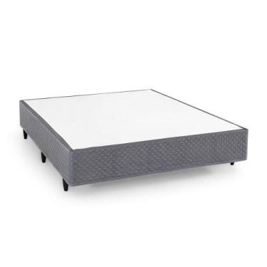 Imagem de Box Queen Desmontável Herval CORE, tecido Jacquard Grafite, 39x158x198