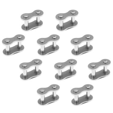 Imagem de JOYYANGFANG Corrente de liga de aço #530 10 peças - Serve para ATV/Quad/Motocicleta/Go-Kart/Moped/Pit/Dirt/Pocket Bike Roller Chains