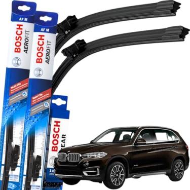 Imagem de Kit Palheta Limpador Parabrisa Par Dianteiro e Traseiro Original Bosch Multiclip X5 2013 À 2025