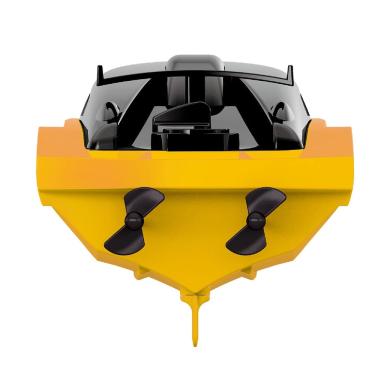 Imagem de Barco de controle remoto à prova d'água de alta velocidade barco de velocidade barco modelo de brinquedo infantil amarelo Barco de controle remoto