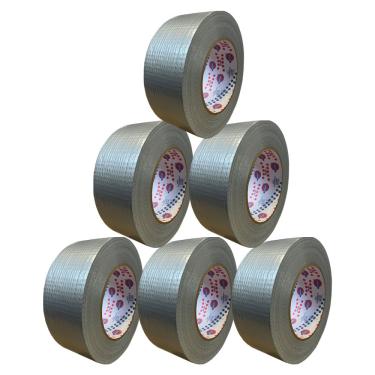 Imagem de Fita Adesiva Silver Tape Cinza 50mm X 50mt Eurocel - 6 Und