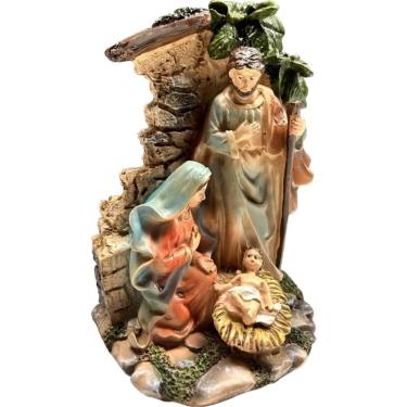 Imagem de Presépio Estabulo 10,7cm de Resina - Festive