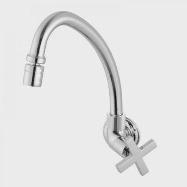 Imagem de Torneira de Parede para Cozinha Bica Móvel 1187 Ômega C28 Meber Metais Cromado