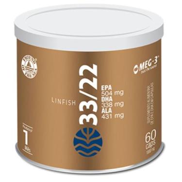 Imagem de Lin Fish 33/22 Ômega 3 Óleo Peixe Linhaça 60 Cápsulas Vital - Vital Ât