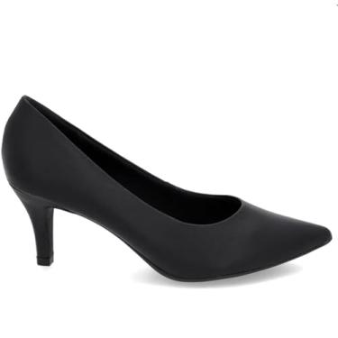 Imagem de Scarpin Feminino Bico Fino em Couro Confort Preto - Cód: EP11001001 (Preto, BR, Adulto, Numérico, 37)